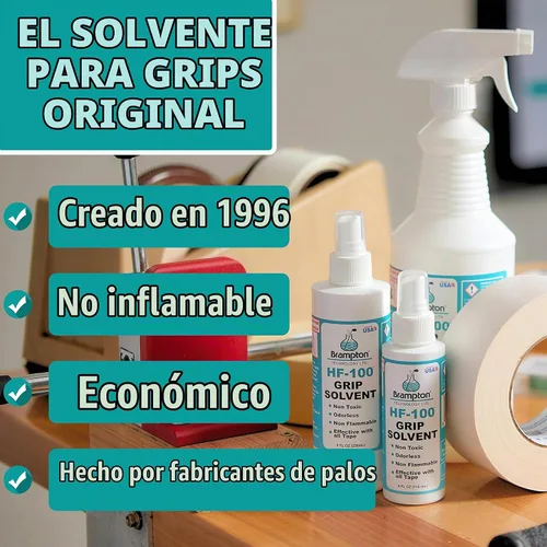 Vista 8 de Kit Básico de Agarre de Golf Brampton para Reacondicionamiento de Palos de Golf - 15 Cintas de Agarre de Golf Premium de 2"x10", y Solvente