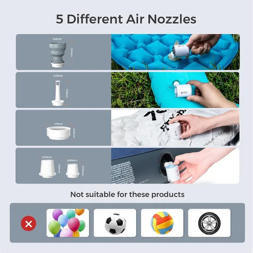 Vista 4 de Flextailgear Tiny Air Pump X Grey Bundle con organizador protector Mini caja de almacenamiento