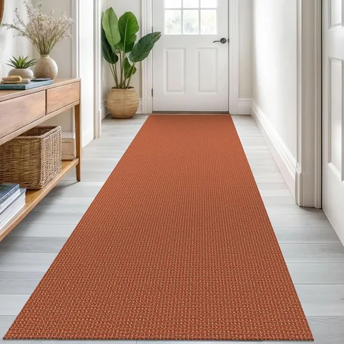 Vista 38 de KOZYFLY - Tapetes de pasillo, lavables, con respaldo de goma antideslizante, tapete de algodón para interiores, entrada, puerta trasera, habitación