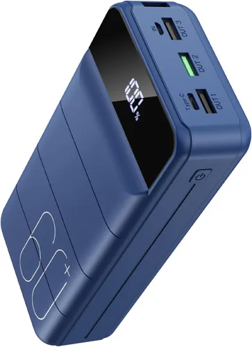 Vista 8 de Cargador portátil de 60000 mAh, carga rápida, 22.5 W, PD4.0 y QC 4.0 con cargador de batería USB C, cargador portátil de alta capacidad, cargador