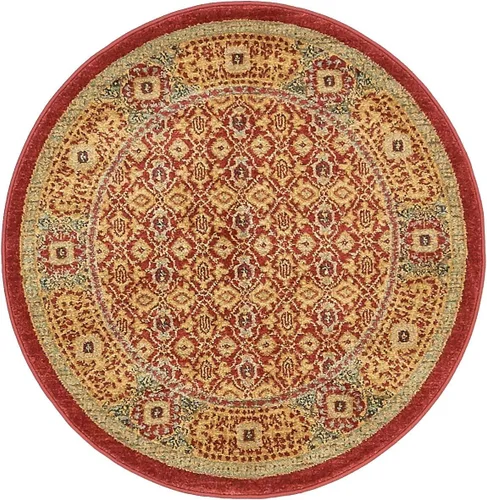 Vista 12 de Unique Loom Palace Collection - Alfombra de área Jefferson (2 pies x 3 pies 1 pulgada, rectangular, crema/caramelo)