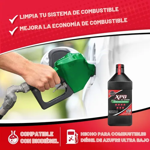 Vista 5 de Opti-Lube XPD aditivo para combustible fórmula diésel: un cuarto de galón rinde hasta 128 galones