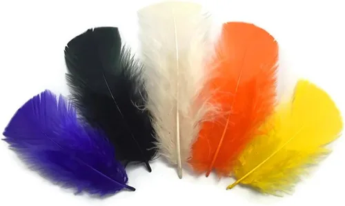 Vista 44 de 1/4 lb - Aqua Blue Pavo Marabou Corto Plumas Sueltas Mullidas Al Por Mayor A Granel