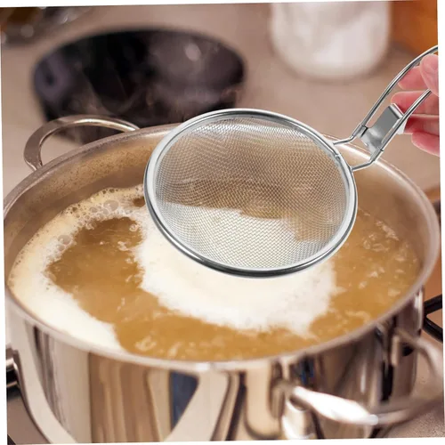 Vista 5 de Colador Colador Pasta Cocina Suministro Cocina Cuchara de Filtrado Cuchara Cuchara Cocina Cuchara Espaguetis Acero Inoxidable 304 Olla Caliente Frita