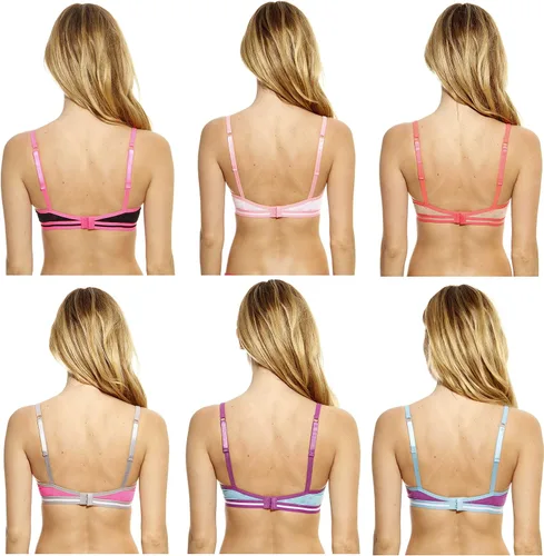 Vista 4 de Just Intimates Bras for Women - Petite to Plus Size Full Figure Pack of 6