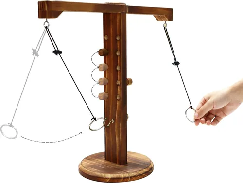 Vista 3 de Juego de lanzamiento de anillos para adultos, juego de gancho y anillo para bares y fiestas en casa, juegos de interior al aire libre