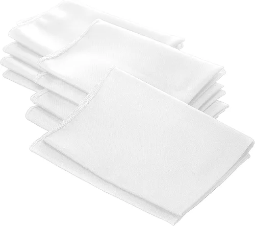 Vista 46 de LA Linen Paquete de 10 servilletas de popelina de poli, servilletas de tela suave, servilletas lavables y reutilizables, servilletas de mesa