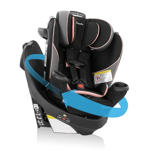 Vista 10 de Evenflo Revolve360 Extend Asiento de Auto Convertible con Rotación de 360 Grados, Orientado Hacia Atrás Extendido, Orientado Hacia Adelante, Modo