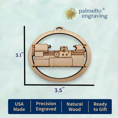 Vista 3 de Wood Lathe Ornaments, for Woodworkers and Master Craftsmen, Unique Woodworking Gift Ideas for Christmas