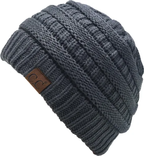 Vista 263 de C.C Trendy Warm Chunky Soft Stretch Cable Knit Beanie