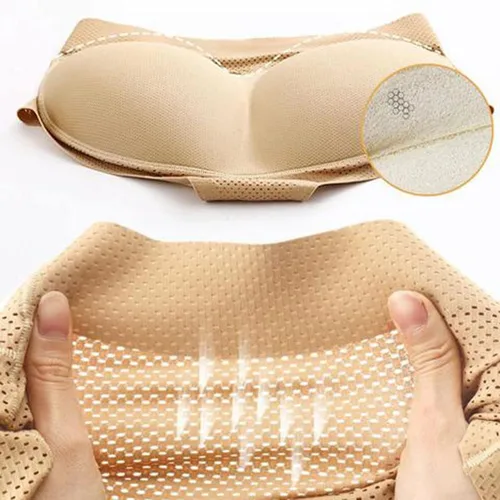 Vista 4 de CYee Bragas de levantamiento de glúteos para mujer, sin costuras, cintura alta, control de abdomen, acolchado, transpirable, ropa