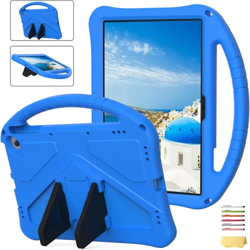 Vista 44 de Funda para tablet Kindle Fire 7 para niños (12.ª generación, versión 2022) con mango de pie de apoyo de forraje resistente, espuma EVA suave, a