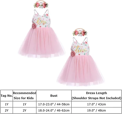 Vista 7 de Vestido de cumpleaños de 1. y 2 cumpleaños para niñas pequeñas, vestido de tutú de tul floral bohemio con diadema de flores para sesión de fotos