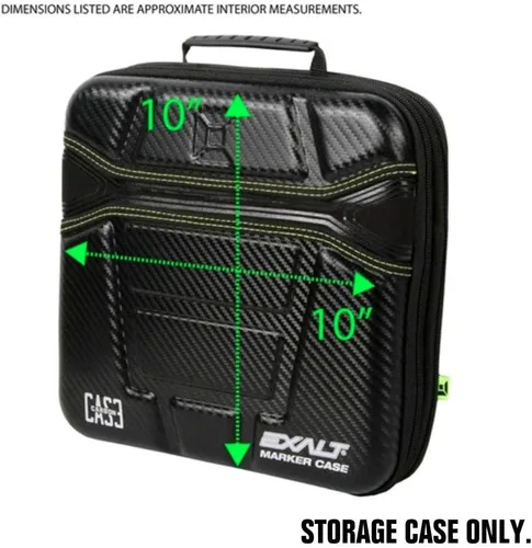 Vista 7 de Exalt Paintball Carbon Series - Estuche para pistolas, color negro y lima