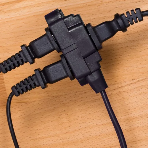 Vista 6 de GE - Cable de extensión, tira de alimentación, punta, calibre, tapas de toma de corriente de seguridad de giro a cierre, clasificación