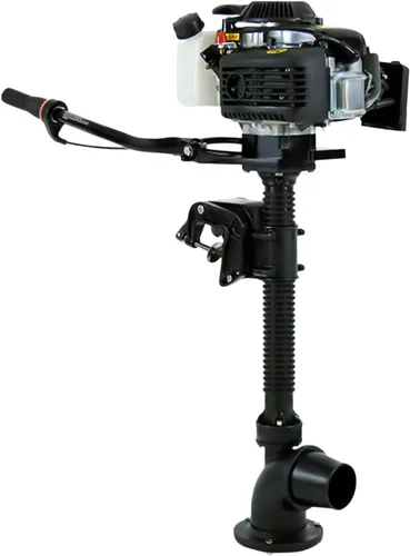Vista 15 de Motor fuera de borda de 2 tiempos de 2.3 HP, motor de barco de gas de 52 cc, motor de gasolina, motor de lancha de pesca, motor de timbre, control