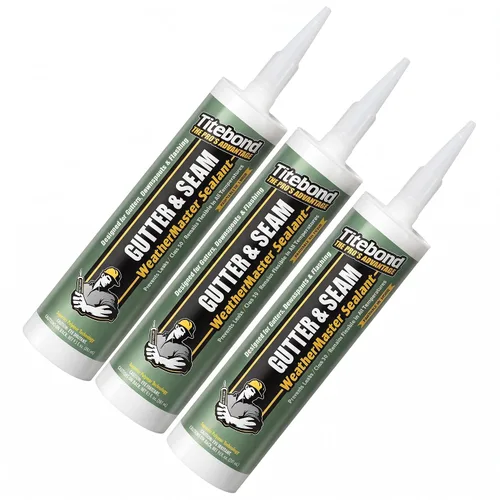 Vista 2 de Titebond WeatherMaster 7321 - Sellador de canalones y costuras de 9.5 onzas, color blanco