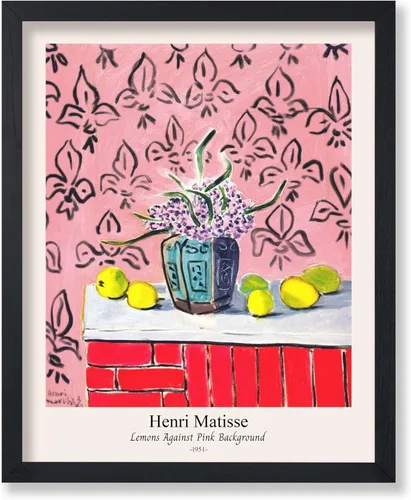 Vista 14 de Monem Art - Póster vintage de Henri Matisse – Gato retro con estampado de pez rojo – Arte de fauvismo – Arte animal – Pintura clásica – Arte fino