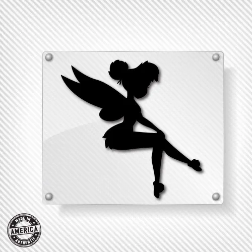 Vista 3 de Yoonek Graphics Yoonek Grapics Fairy - Calcomanía para interruptor de luz, ventana de automóvil, laptop y más, # 933 (4 x 4 pulgadas, negro)