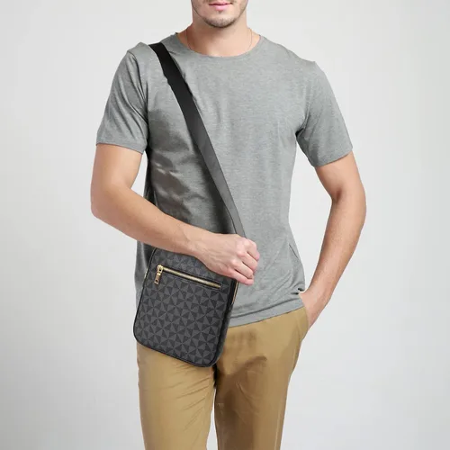 Vista 6 de Bolso cruzado para hombre, bolso de hombro para hombre para ir al trabajo, bolso de viaje Bolso de trabajo para hombre pequeño