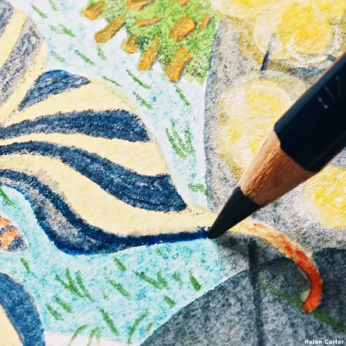 Vista 7 de Derwent Lápices de colores, lápices de tinta Inktense, para dibujo, arte