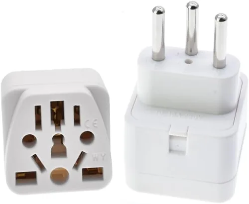 Vista 31 de Toptekits - Paquete de 2 adaptadores universales de enchufe de viaje, tipo B de EE. UU., convertidor de enchufe internacional a Estados Unidos Blanco