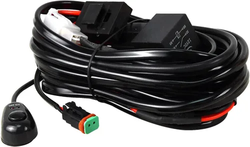 Vista 15 de SKYWORLD Kit de arnés de cableado de 1 cable de 10 pies para barra de luz de trabajo LED, interruptor de encendido/apagado de 14 V, kit de arnés
