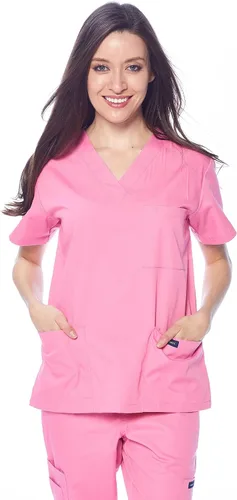 Vista 2 de Dagacci Scrubs Medical Uniform para mujeres y hombres camisas médicas