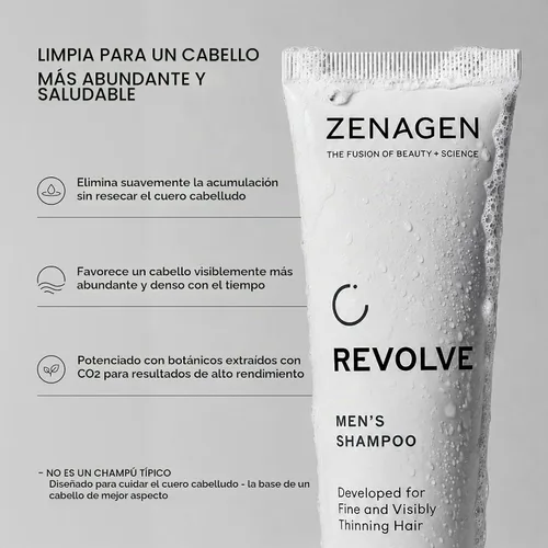 Vista 4 de Zenagen Revolve - Dúo de pérdida de cabello para hombre, 2.5 onzas líquidas