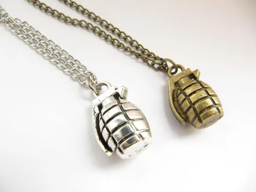 Vista 3 de Bomb Juego de collar Granada de mano collar de ejército collar collar Warrior militar