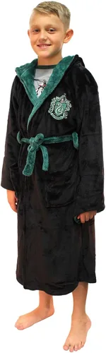 Vista 2 de Harry Potter Hogwarts Houses - Bata de forro polar para niña - Gryffindor Hufflepuff Slytherin Ravenclaw