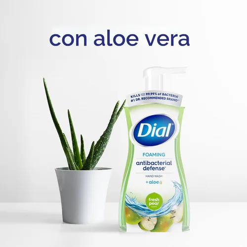 Vista 9 de Dial Recambio de jabón de manos antibacteriano espumoso, pera fresca, 52 onzas líquidas