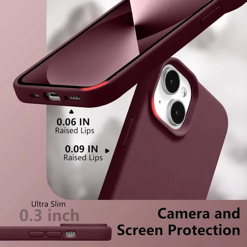 Vista 313 de Funda magnética de silicona para iPhone 13 Pro, color blanco antiguo [Compatible con Magsafe] [Forro de microfibra suave antiarañazos], funda