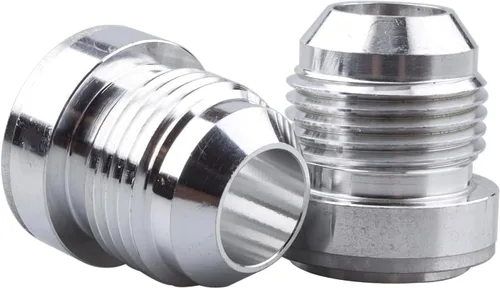 Vista 5 de AC PERFORMANCE -3 AN Macho Soldadura en Bung Fitting Aluminio, Paquete de 2
