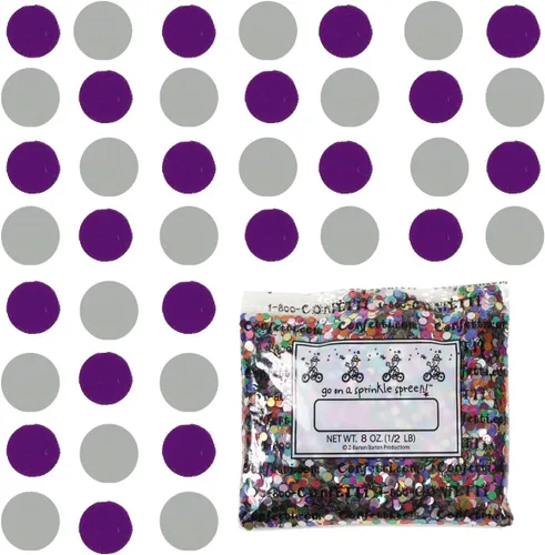 Vista 239 de Confetti Circle 1/4" Negro, Azul Marino Combo - 2 bolsas de media onza (1 oz) (8550/9971)