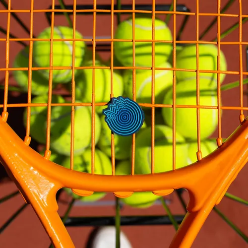 Vista 9 de Get A Grip Tennis Dampeners – Vibration Dampener for Tennis Rackets – Shock Absorbing, Reduce String Vibration & Improve Feel – Fun, Colourful