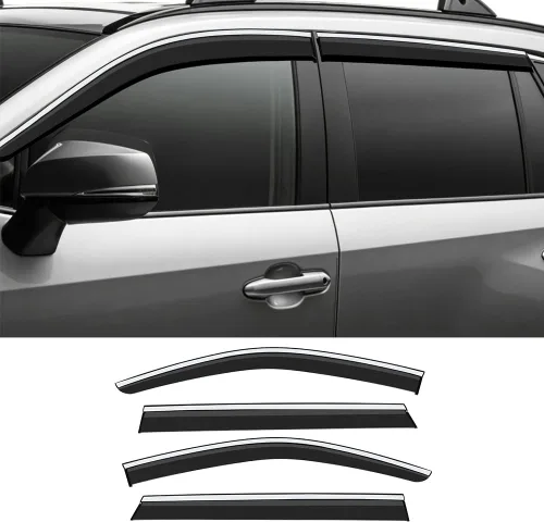 Vista 32 de Protector de lluvia adhesivo compatible con Toyota RAV4 2019-2025, protector de parabrisas de policarbonato, deflector de viento para ventana