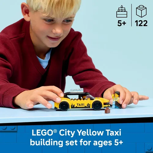 Vista 2 de LEGO City Taxi Amarillo 60487