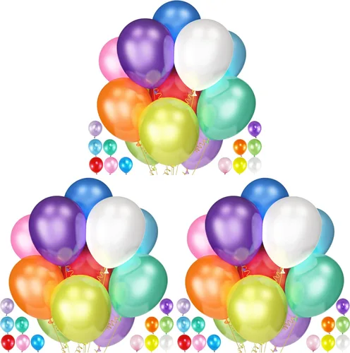 Vista 25 de 120 unidades de 5 pulgadas de globos plateados metálicos, globos de látex plateados metálicos cromados, globos mini pequeños para decoraciones