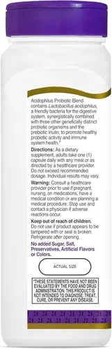 Vista 2 de 21st Century Acidophilus Cápsulas de mezcla probiótica - 150 unidades, paquete de 2