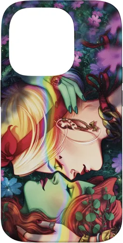 Vista 17 de iPhone 16 DC Comics Pride Harley Quinn & Poison Ivy Nose Touch Case