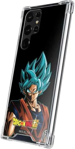 Vista 2 de Skinit Funda transparente compatible con Galaxy S23 Ultra, diseño oficial de Dragon Ball Super Goku