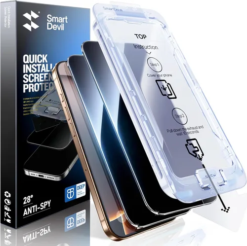 Vista 8 de SMARTDEVIL [Paquete de 3+3] Protector de pantalla para Google Pixel 7A con protector de lente de cámara, compatible con lector de huellas