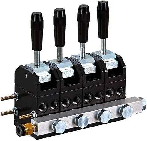 Vista 4 de Fulgem Productos Neumática mecánica Toggle Style Válvulas de aire para válvulas accionadas, sin retención, interruptor manual, 1/8" (F) Puerto NPT