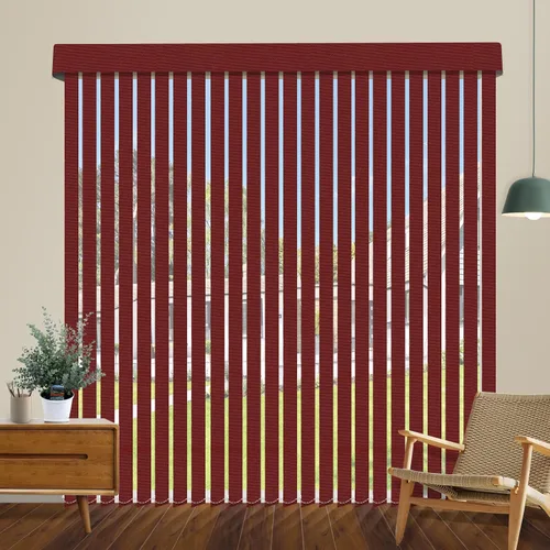 Vista 46 de Persianas verticales opacas sin cordón, persianas de tela con listones de 3.5 pulgadas, persianas verticales con protección UV, tamaño súper grande