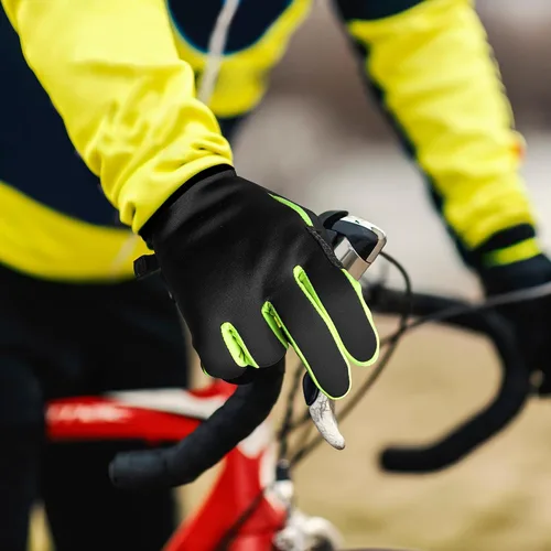 Vista 8 de Sukeen Guantes de invierno para hombre y mujer, guantes antideslizantes para pantalla táctil, guantes cálidos para correr, conducir, ciclismo