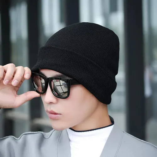 Vista 6 de Gorro de punto para hombres y mujeres, cálido y lindo gorro para invierno