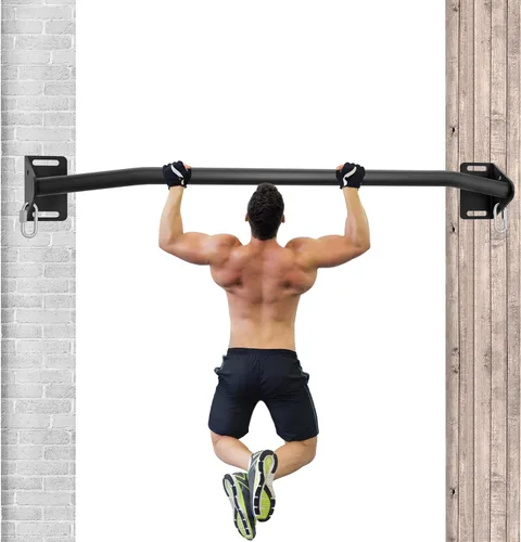 Vista 8 de Pull Up Bar Wall Mounted-Heavy Duty Joist Mounted Pull Up Bar-Premium Strength Training Pull-Up Bars-Fast and Easy Installation for Home and Garage