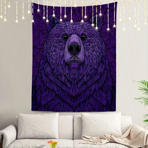 Vista 19 de Shrahala Peaceful Retreat Charming Abode Tapestry, Verdant Landscape Water Wall Hanging Hd Print Polyester Backdrop For Dorm Room Bedroom 30 X 40 In