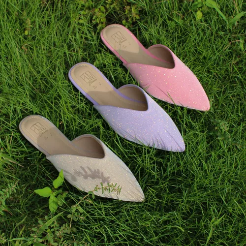 Vista 5 de Hawkwell Mocasines sin espalda para mujer, planos, cómodos, puntiagudos
